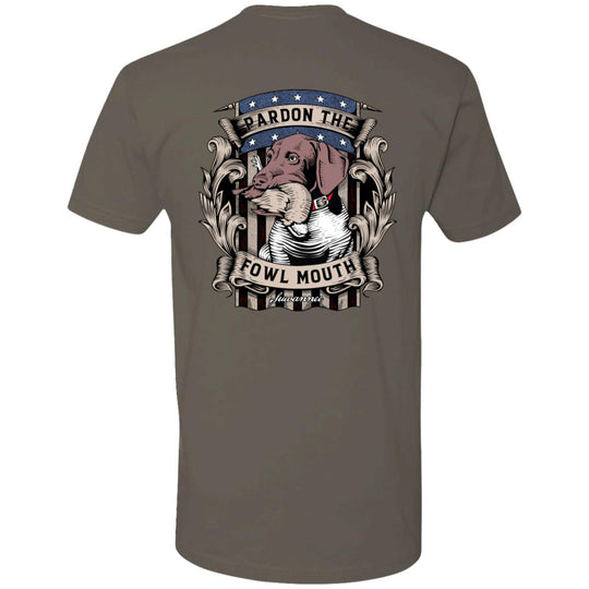 Pardon The Fowl Mouth™ Quail :: Mens SS Tshirt :: Fowl Language™